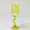 Blown glass - goblet (tall wine twist stem)