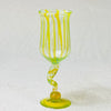 Blown glass - goblet (tall wine twist stem)