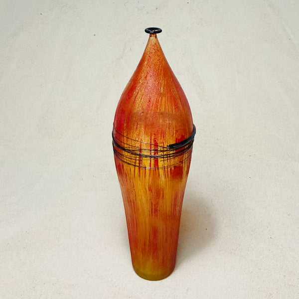 Blown glass - vase 'Bottle' by Marek Bartko