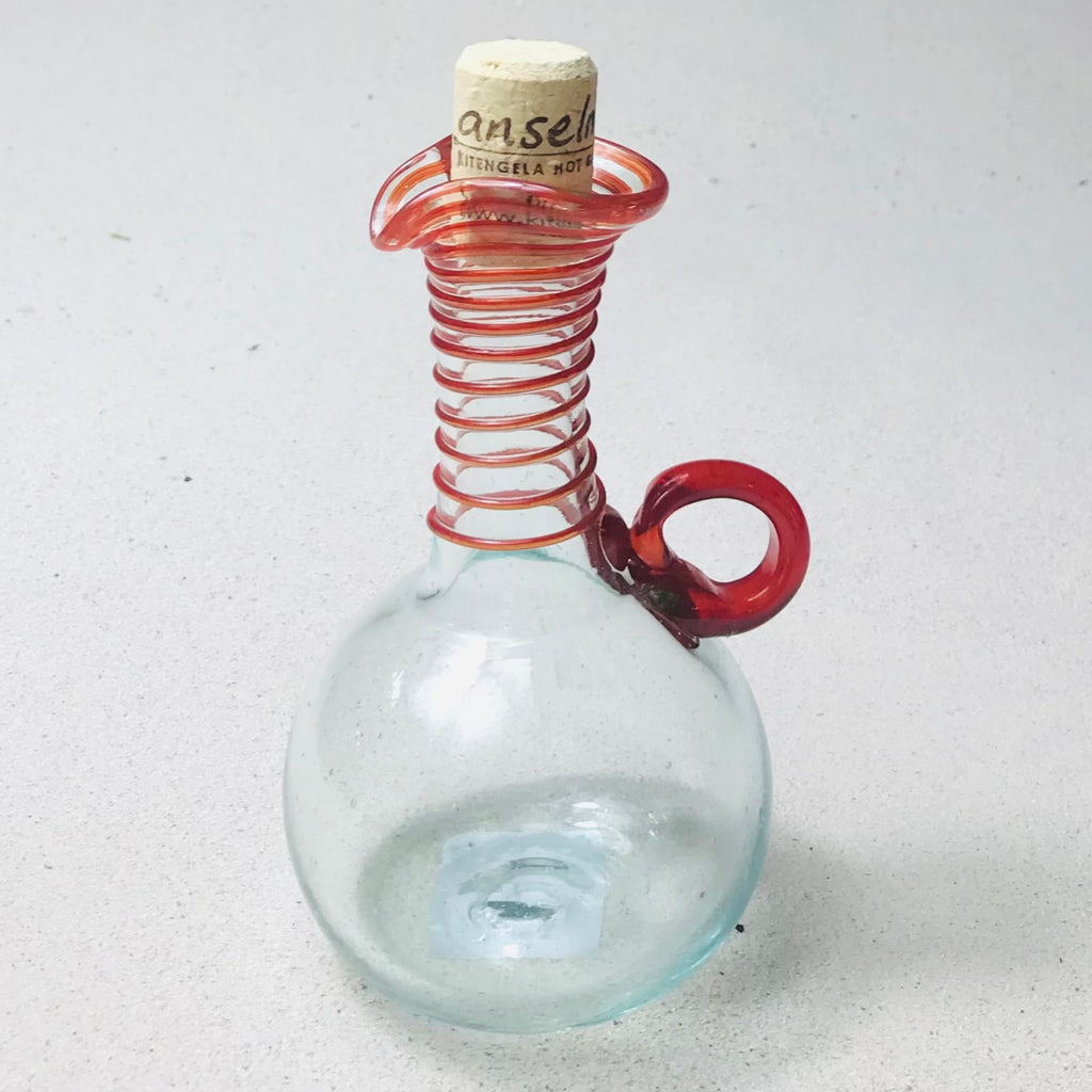 Blown glass -  olio jug