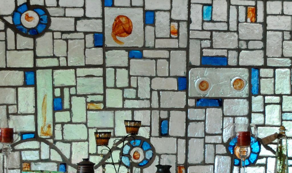 Dalle de Verre 'Dhobie' screen ~ 1 x 1.4m