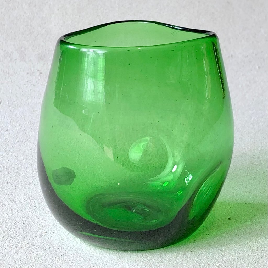 Blown glass - kombokombo (short round dimpled tumbler) ~ 300ml